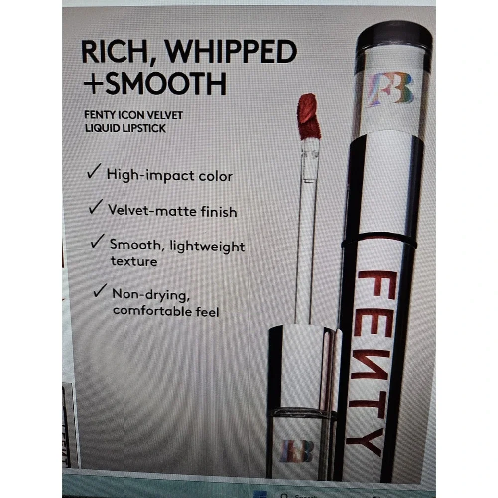 NIB Fenty Beauty by Rihanna Icon Velvet Liquid Lipstick 